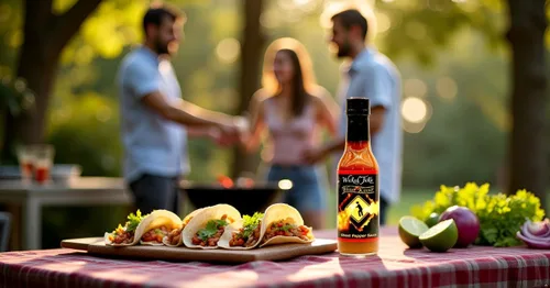 Vista 5 de Ghost Pepper Hot Sauce 7 Whole Ghost Peppers Wicked Tickle Bhut Kisser Very Hot
