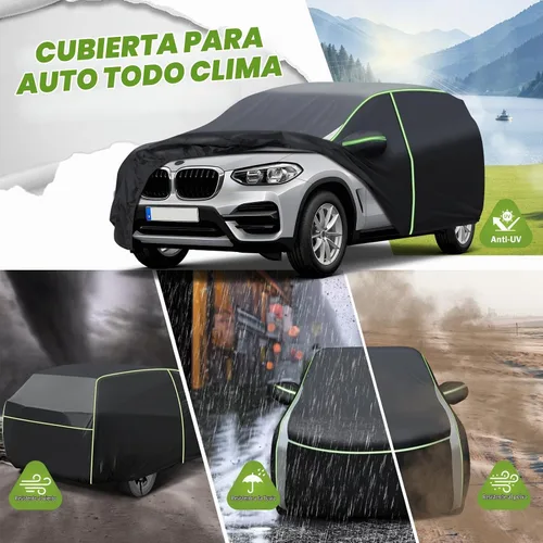 Vista 4 de Mixsuper Liner Funda para coche para BMW X3 2003-2026, 7 capas, funda impermeable para coche, accesorios para X3 con puerta con cremallera, tiras