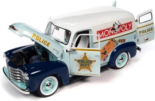 Vista 2 de Auto World Monopoly 1948 Chevrolet Panel Delivery w/Resin Figura 1:18