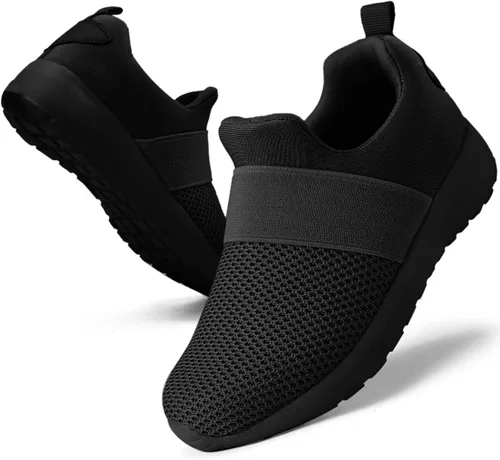 Vista 2 de QIJGS Zapatos deportivos para correr y caminar para niños y niñas