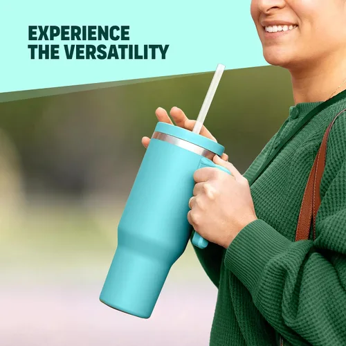 Vista 2 de Stanley - Paquete de 6 popotes de repuesto, vaso de 40 onzas / 30 onzas compatible con cepillos de limpieza Para 40oz/30oz