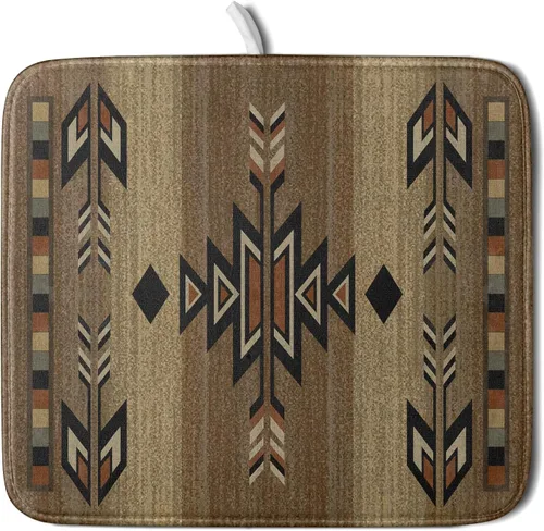 Vista 16 de Giwawa Tapete de secado de platos de café, vintage, antifatiga, taza de expreso, máquina de frijoles negros, tapete escurridor de platos, protector