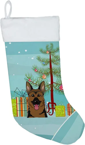 Vista 28 de Caroline's Treasures BB1590CS Árbol de Navidad y Alaskan Malamute Calcetines de Navidad para colgar en la chimenea, decoración de fiesta de Navidad