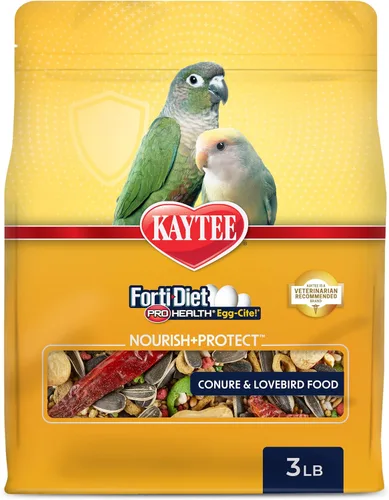 Vista 9 de Kaytee Forti-Diet Pro Health Egg-Cite Pet Conure & Lovebird Food, 3 libras, (paquete de 2)