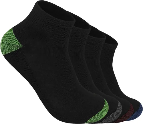 Vista 7 de Glory Max 12 pares de calcetines tobilleros acolchados de algodón de alto rendimiento para hombre