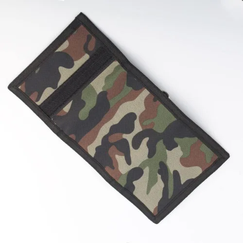 Vista 4 de NITORT Carteras deportivas de lona al aire libre para niños, bonita cartera con cremallera para niños, bolsillo frontal con adhesivo mágico