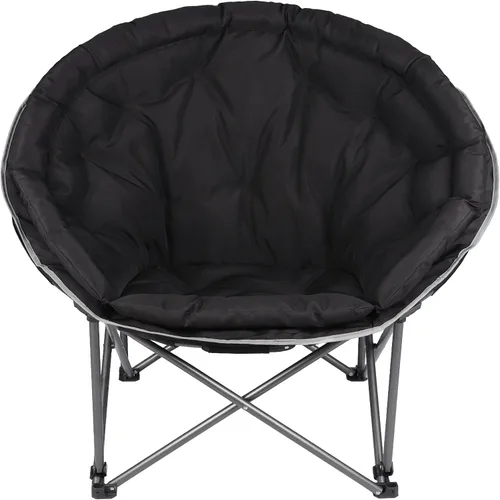 Vista 3 de Silla de Camping Plegable XXL de Tamaño Grande, Sillas de Campamento Redondas Super Cómodas y Acolchadas, Sillas de Césped Resistente