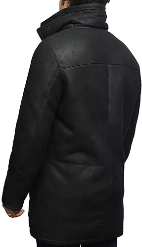 Vista 6 de BRANDSLOCK Gabardina de piel de oveja auténtica para hombre