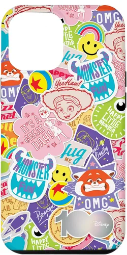 Vista 25 de Funda para iPhone 16 Disney 100 Pixar Happy Faces and Happy Stickers D100
