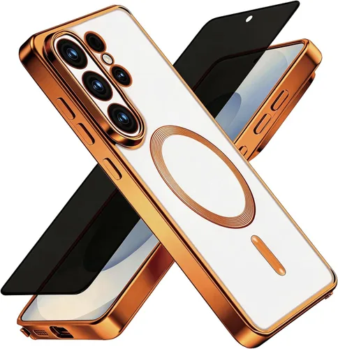 Vista 37 de Misscase Funda MagSafe compatible con iPhone 12 Pro Max con protector de lente de cámara, protección completa, funda magnética transparente