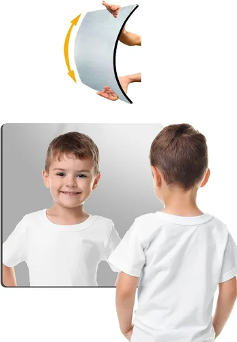 Vista 13 de Espejo acrílico irrompible sin vidrio, inastillable, de longitud completa, para el gimnasio de pared, para el hogar, sin marco, para el hogar