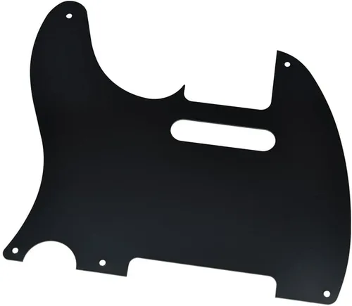 Vista 3 de KAISH Metal aluminio anodizado American Vintage 5 agujero Tele estilo Pickguard TL Pick Guard Scratch Plate para USA/México Telecaster Negro