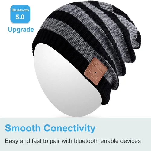 Vista 46 de Rotibox - Gorro inalámbrico con Bluetooth para deportes al aire libre, regalo de Navidad.