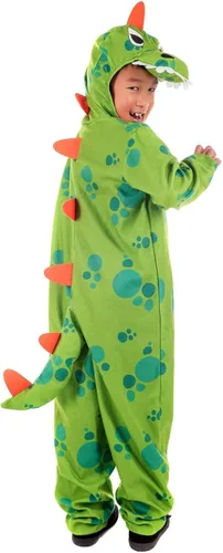 Vista 2 de Fun Shack - Disfraz de dinosaurio para niños color verde