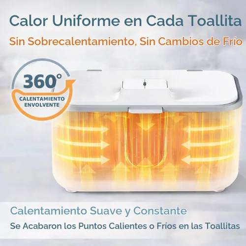 Vista 3 de Calentador de toallitas húmedas para bebés, calentador uniforme