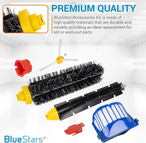 Vista 5 de BlueStars Kit de piezas de repuesto para aspiradora i-Robot Roomba 600 Series 694 676 675 692 695 677 671 655 645 690 680 660 650 620 614 y 500