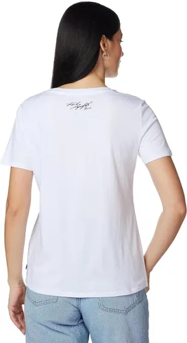 Vista 4 de Karl Lagerfeld Paris Women's Short Sleeve Sequin Eiffel Tower Tee