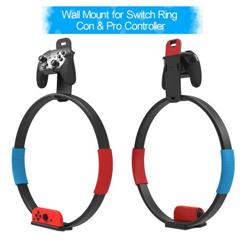 Vista 2 de Wall Hanger For Switch Ring Con and Pro Controller,JDDWIN P5PS4PS3Xbox Series SXXbox 360Xbox OneSXElite Controller Hanger,Ring fit Hanger,Wall Hook
