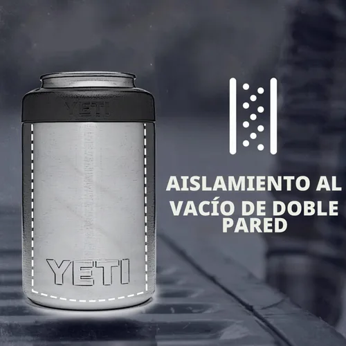 Vista 3 de YETI Rambler - Aislador de latas Colster de 12 onzas para latas de tamaño estándar, color rosa Bimini Rosa (Bimini Pink)