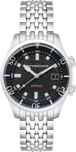 Vista 9 de Reloj automático para hombre Spinnaker Bradner de 42mm con brazalete sólido de acero inoxidable SP-5062