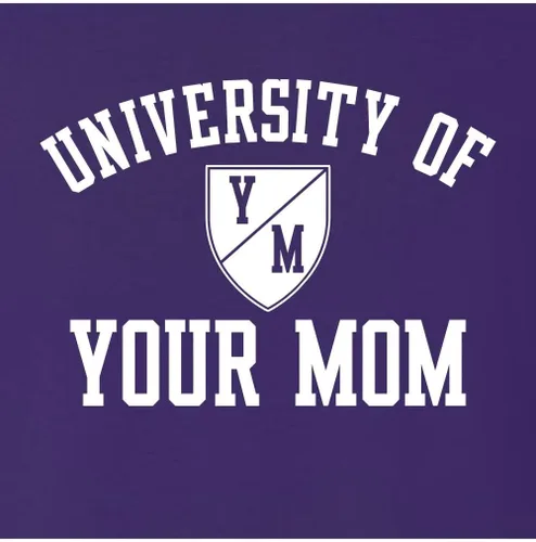 Vista 46 de Go All Out University of Your Mom - Sudadera con cuello redondo para hombre