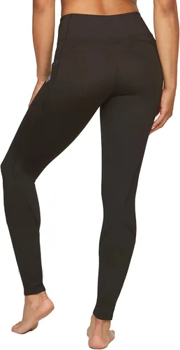 Vista 4 de EAFW Leggings Ablaze de poliéster reciclado ecológico con bolsillos para mujer