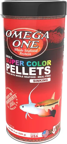 Vista 2 de Omega One Pellets de hundimiento de Super Color, pellets de 0.079 in, 8 oz