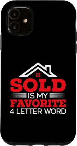 Vista 8 de iPhone 16 Sold Is My Favorite 4 Letter Word Real Estate Agent Realtor Case