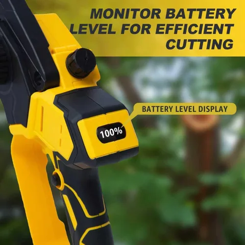 Vista 5 de Mini motosierra para batería Dewalt de 20 V MAX, mini motosierra eléctrica de mano inalámbrica de 8 pulgadas, motosierra sin escobillas para corte