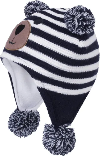Vista 2 de LANGZHEN Gorro de invierno para niños pequeños gorro cálido con forro polar para bebés y niñas