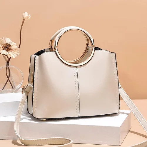 Vista 3 de NICOLE & DORIS Bolsos de mano para mujer, bolso cruzado pequeño, con asa superior, bolso de hombro de cuero PU, bolso de bolera, bolsas de mensajero