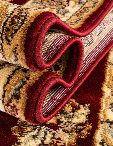 Vista 5 de Unique Loom Voyage Collection - Alfombra de área Reddington (2' x 3' 1" Rectángulo Rojo/Crema)
