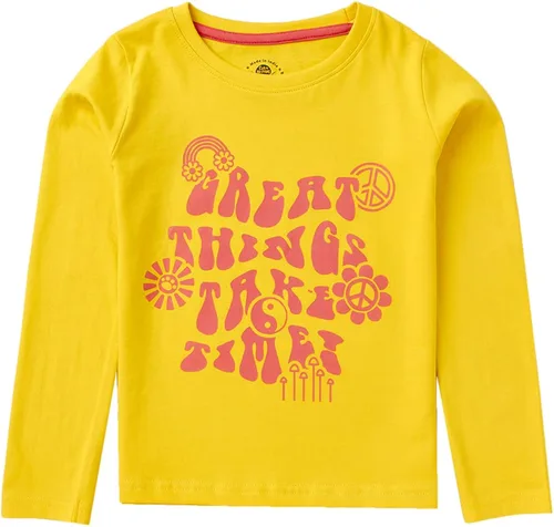 Vista 2 de CuB McPAWS be curious Camisetas de manga completa para niña, paquete de 3