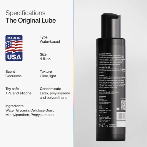 Vista 5 de The Handy Original Lube Water-Based Personal Lubricant Toy-Safe 4 fl oz