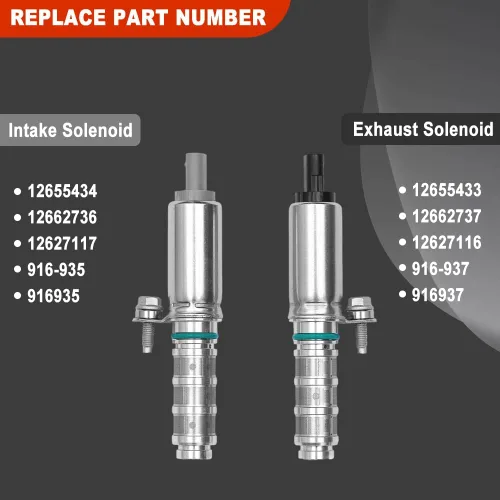 Vista 3 de HY-SPEED Actuador de Posición del Árbol de Levas de Admisión y Escape Solenoide de Sincronización Variable de Válvulas VVT Compatible con 2013-2017