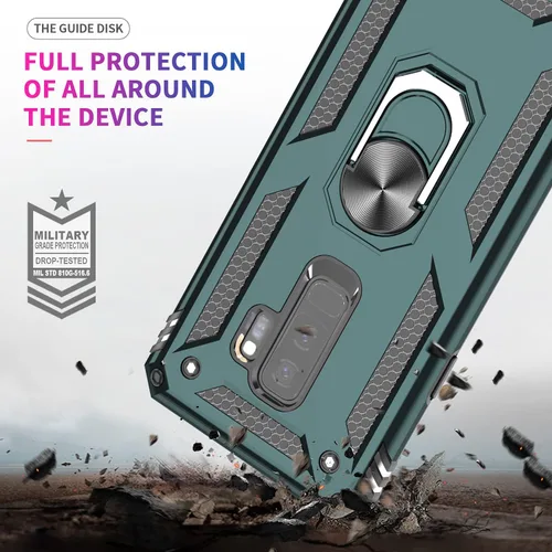 Vista 7 de LeYi Funda para teléfono Galaxy S9 Plus, Samsung Galaxy S9 Plus con [2 unidades] Protector de pantalla curvado 3D para hombres y mujeres