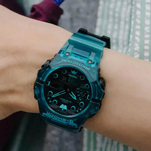 Vista 7 de Casio G-Shock GAB001G-2A - Reloj analógico digital para hombre, color verde claro, Transparente Verde, Toque