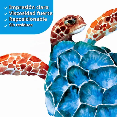 Vista 4 de DECOWALL 128 calcomanías de pared de animales marinos submarinos