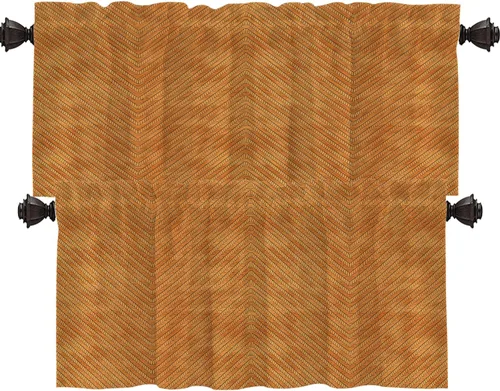 Vista 14 de Shrahala Cortinas rústicas de granja para ventanas de cocina, textura de cesta tejida, paneles de cortina rústica para ventana de granja, poliéster