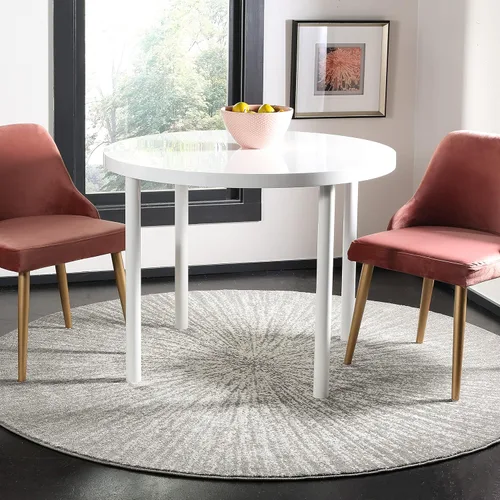Vista 5 de SAFAVIEH Evoke Collection EVK228J - Alfombra abstracta de estallido de 2'2" x 4', color aguamarina/marfil, no desprende pelusa, alfombra de acento
