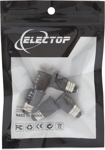 Vista 6 de ELECTOP Adaptador de base de bombilla LED E11 a E12, convertidor de lámpara de enchufe de luz (paquete de 5)