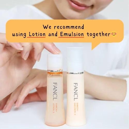 Vista 7 de FANCL Enrich+ Lotion II - Loción facial japonesa antienvejecimiento con niacinamida, tóner hidratante sin conservantes para firmeza y elasticidad