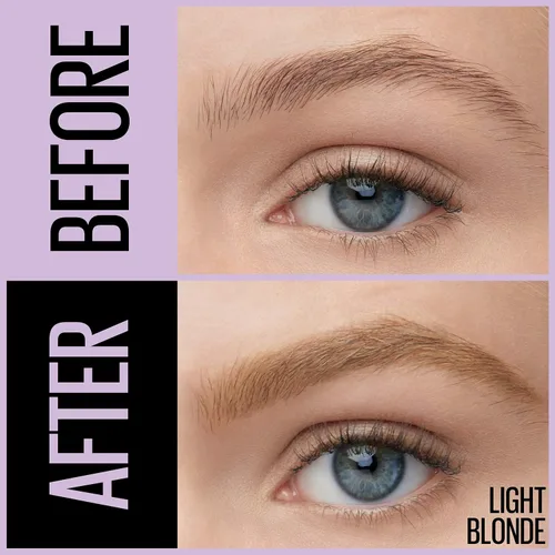 Vista 4 de Maybelline Express Brow 2 en 1 lápiz y maquillaje de cejas en polvo, rubio claro, 1 unidad