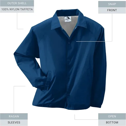 Vista 2 de Augusta Sportswear - Chaqueta de entrenador, de nailon con forro