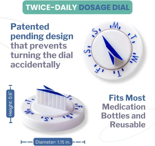 Vista 2 de Twistwise™ Dial de dosis diaria dos veces - Paquete de 2