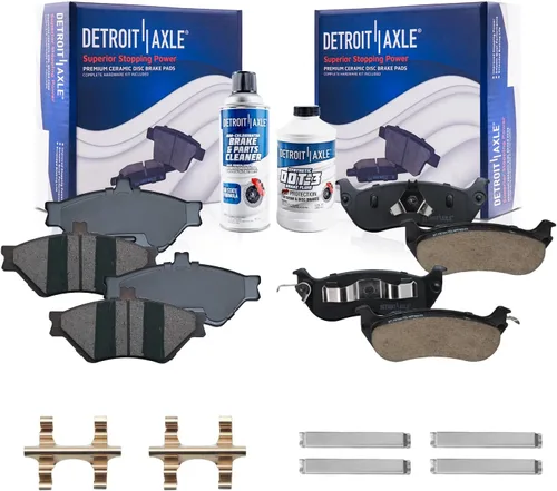 Vista 22 de Detroit Axle - Kit de freno trasero para Ford Fusion Lincoln MKZ Zephyr Mazda 6 Mercury Milan, repuesto de pastillas de freno de cerámica