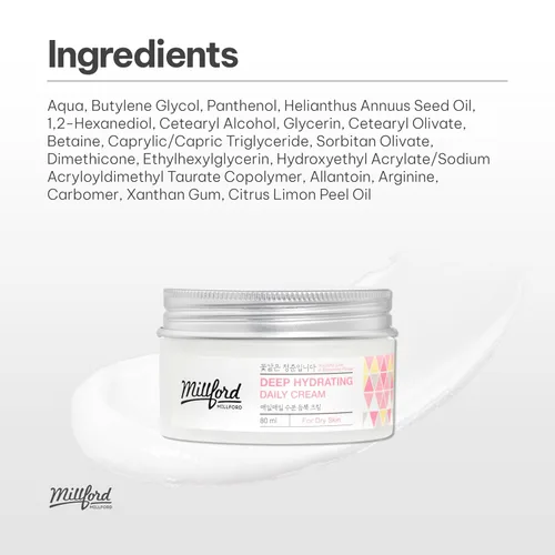 Vista 8 de Crema diaria hidratante profunda 2.7 fl oz/2.7 onzas, hidratante diario para piel seca, pantenol 10%, ácido hialurónico, cuidado de la piel coreano