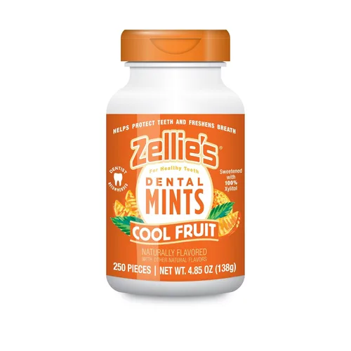 Vista 17 de Zellie's Mentas 100% xilitol de cereza para el aliento Sin aspartamo, sin gluten, mentas veganas y kosher (250 unidades - Paquete de 1)