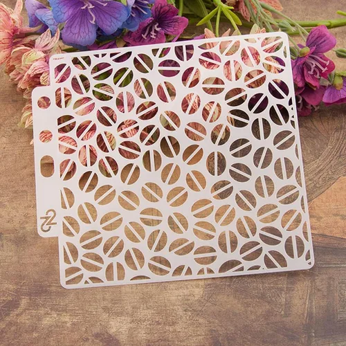 Vista 11 de Plantillas de pintura de plástico PET con diseño hueco de copo de nieve, perfectas para diseño textil, decoración de pared, ventana, papel, álbumes