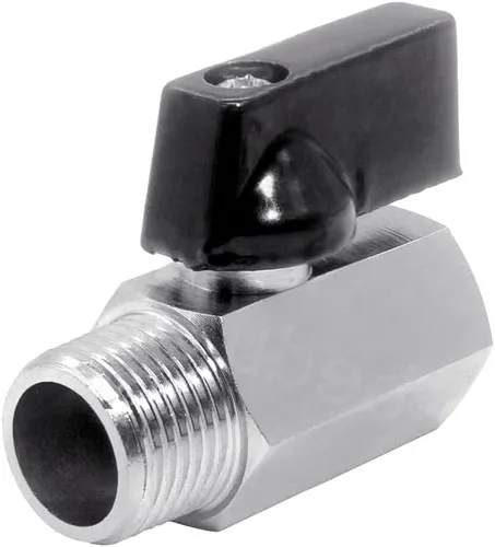 Vista 5 de Beduan Válvula de Bola Mini de Latón de 1/2" NPT Válvula de Cierre Hembra x Macho